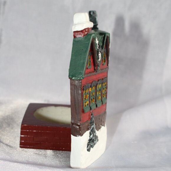 Stonybrook Townhall Scene Votive Tea Light Candle Holder - Picture 5 of 6